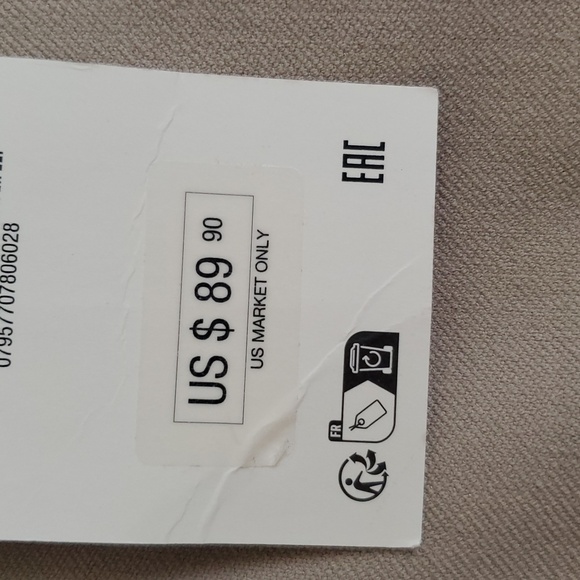 ZARA  Wide Pants Ankle Slits Cream size M - Picture 16 of 16